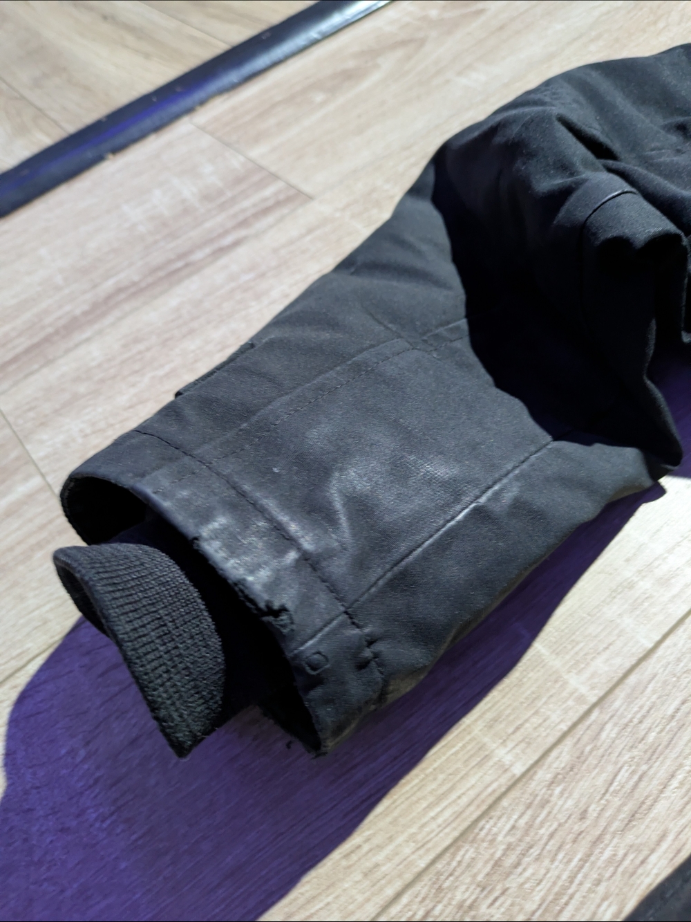 Canada Goose Black Military-Style Long Parka with Hood - Picture 7 of 9